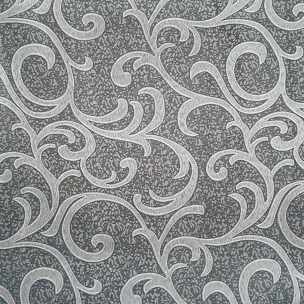 Juego De Cortinas (2 Paneles) Tela Jacquard. Cada Panel Mide: 1.40 m de Ancho x 2.10 m de Alto. con 8 Aros metálicos. Home Curtains. Gris