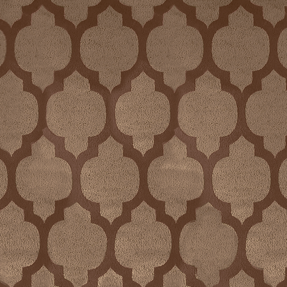 Juego De Cortinas (2 Paneles) Tela Jacquard. Cada Panel Mide: 1.40 m de Ancho x 2.10 m de Alto. con 8 Aros metálicos. Home Curtains. Cocoa