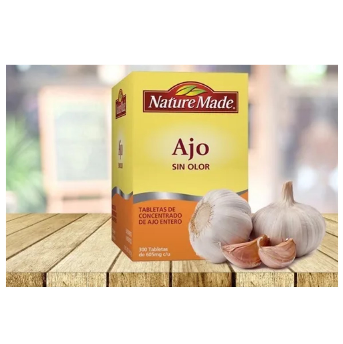 Ajo Sin Olor 300 Tabletas Nature Made Concentrado