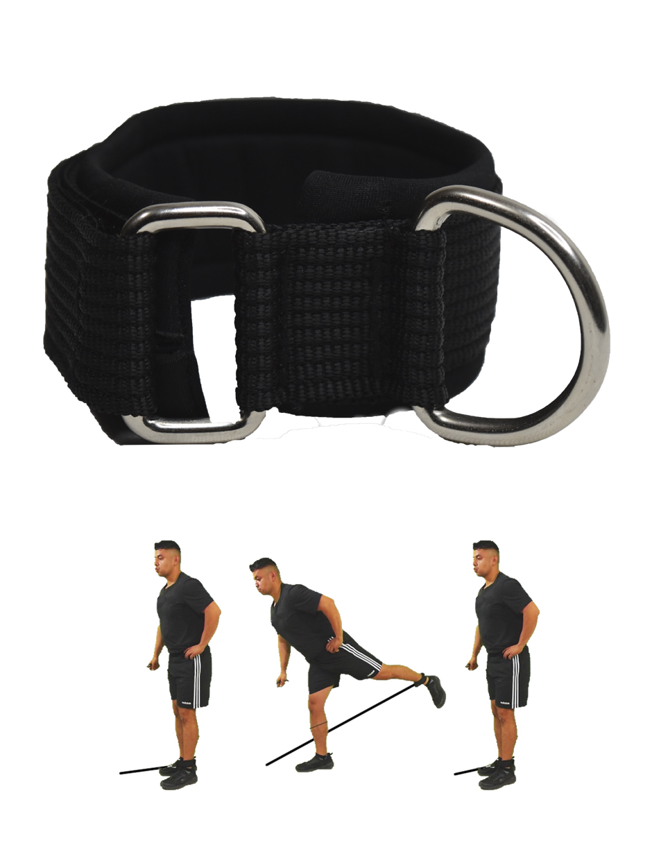 Grillete para tobillo para ligas de resistencia