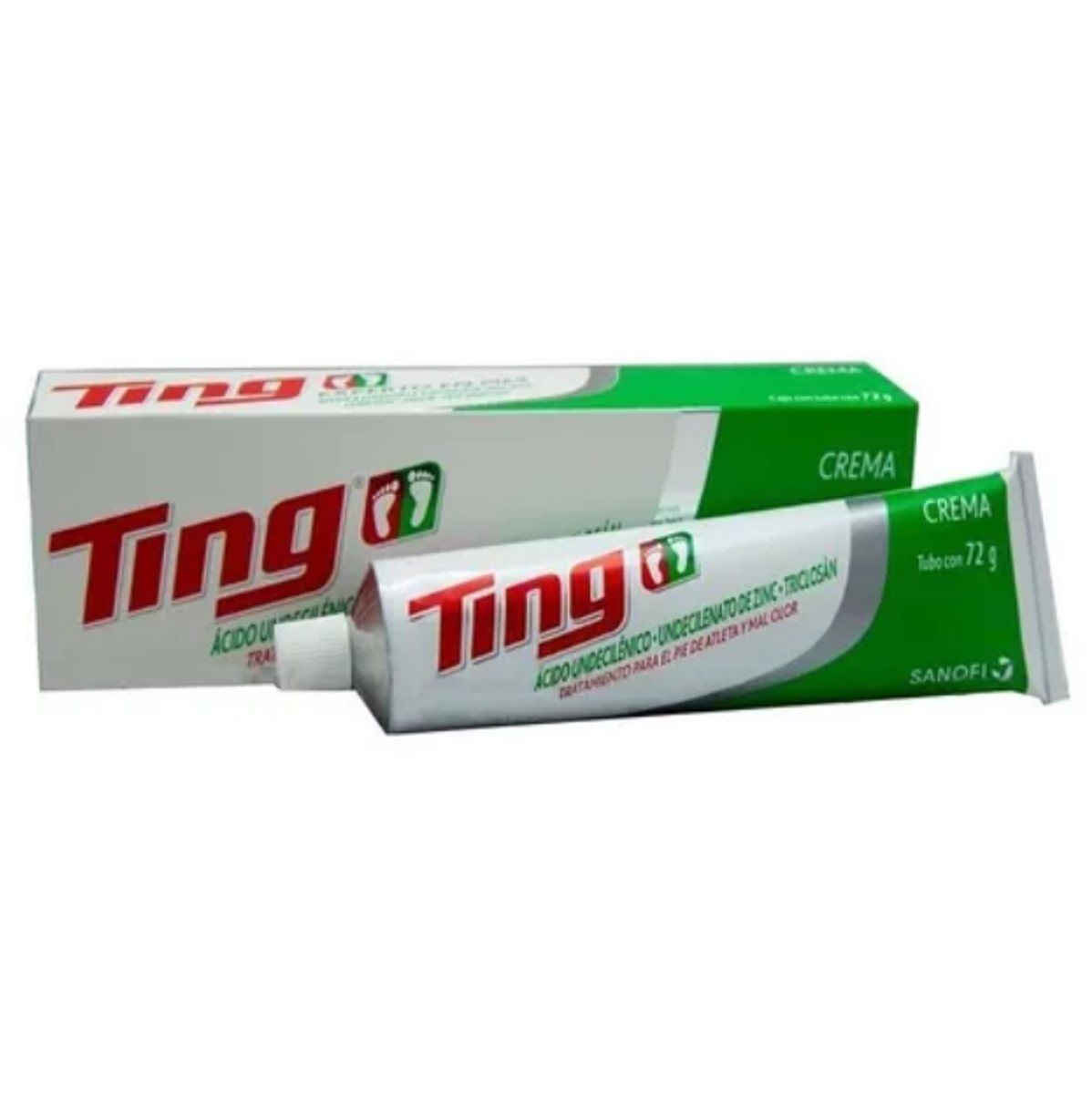 Crema Ting En Tubo 72g2pz combate Pie De Atleta Mal Olor
