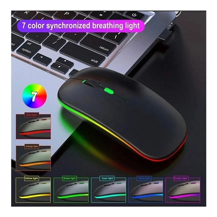 Mouse Inalámbrico A5 Recargable Ultradelgado Y Silencioso