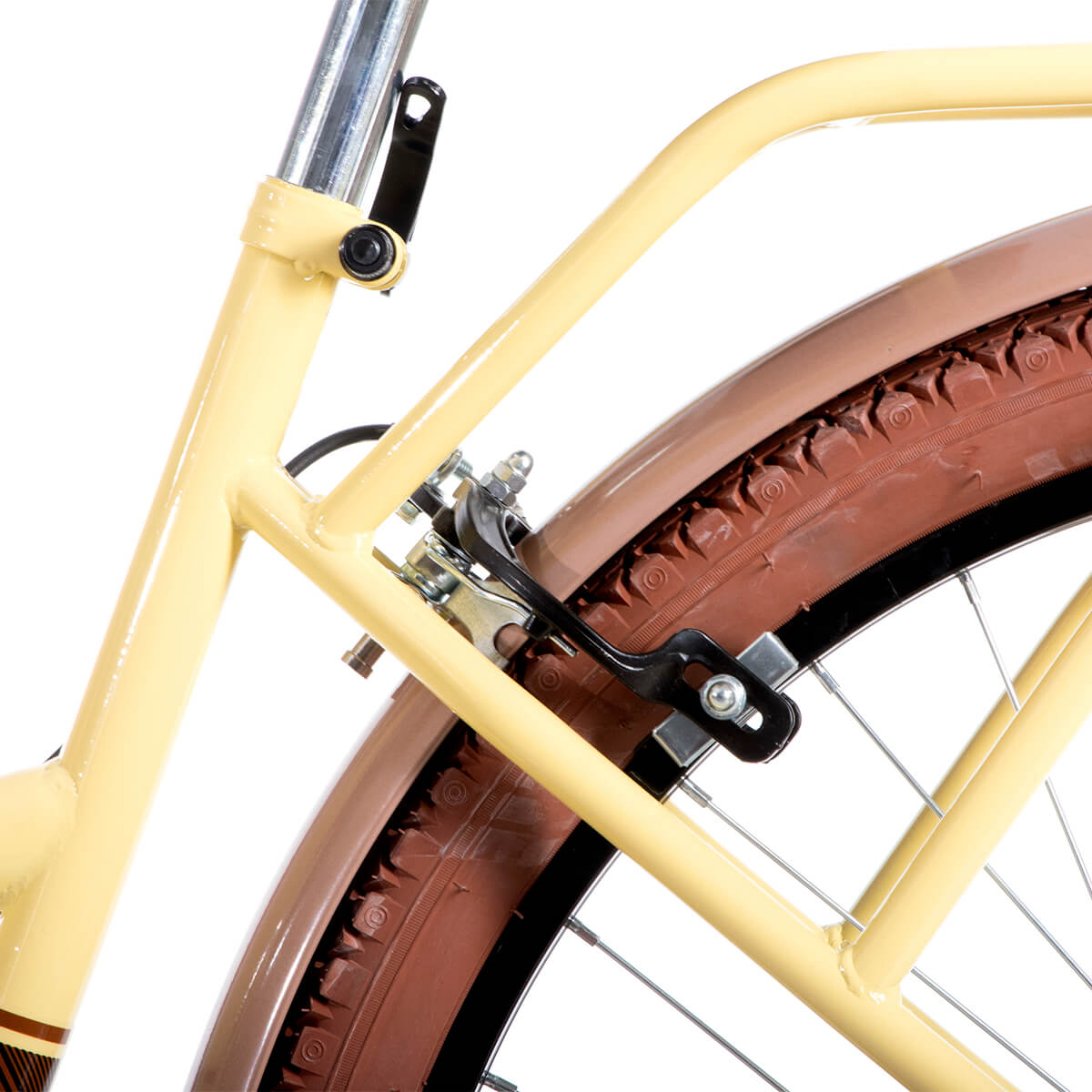 Bicicleta Veloci Portland City Rodada 26 Crema Urbana