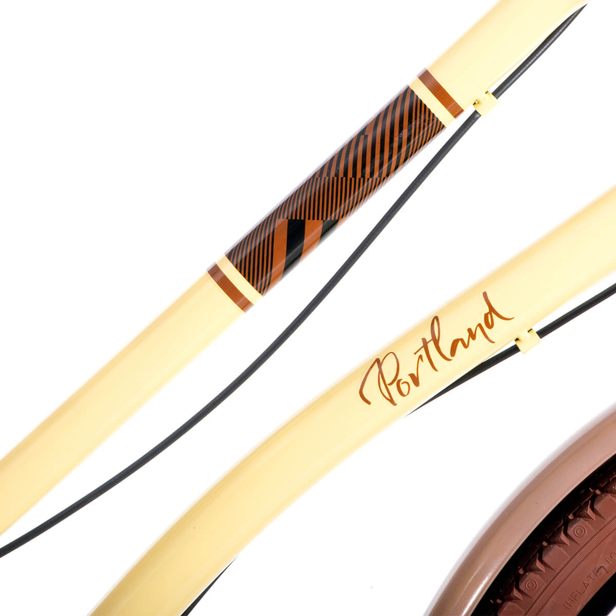 Bicicleta Veloci Portland City Rodada 26 Crema Urbana