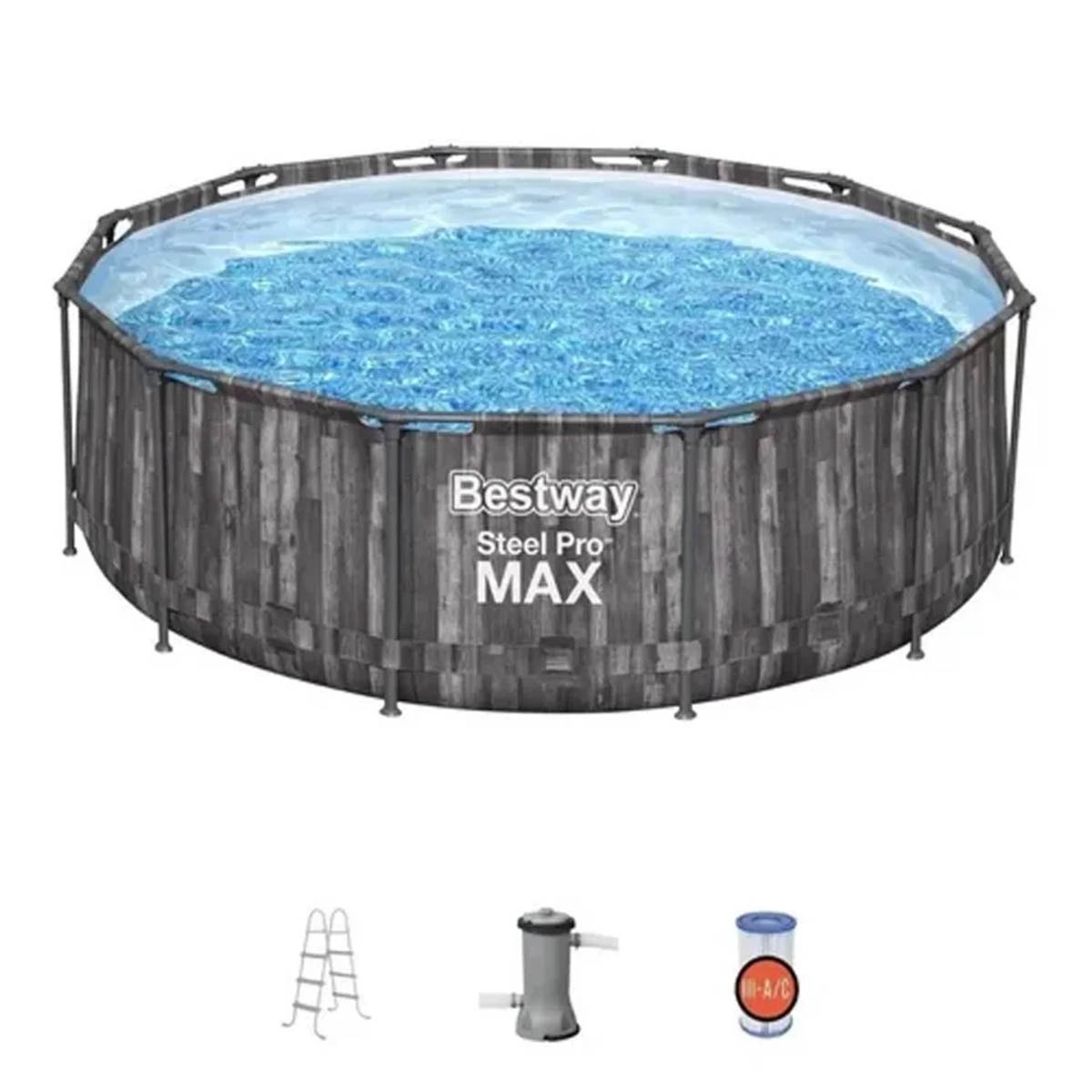 Alberca Estructural Bestway 366x100 Gris.