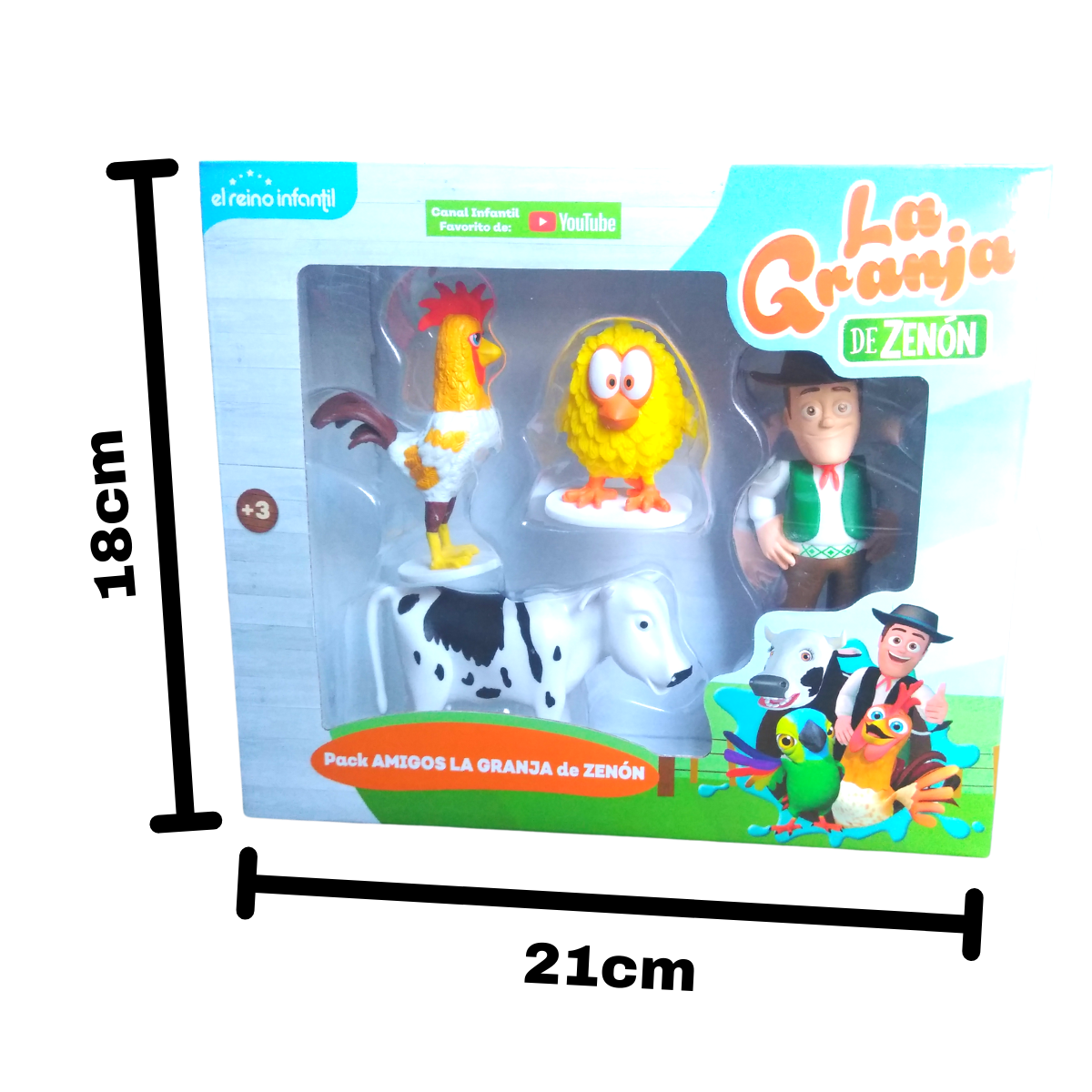 4 Figuras Coleccionables Surtidas Caja La Granja De Zenón A