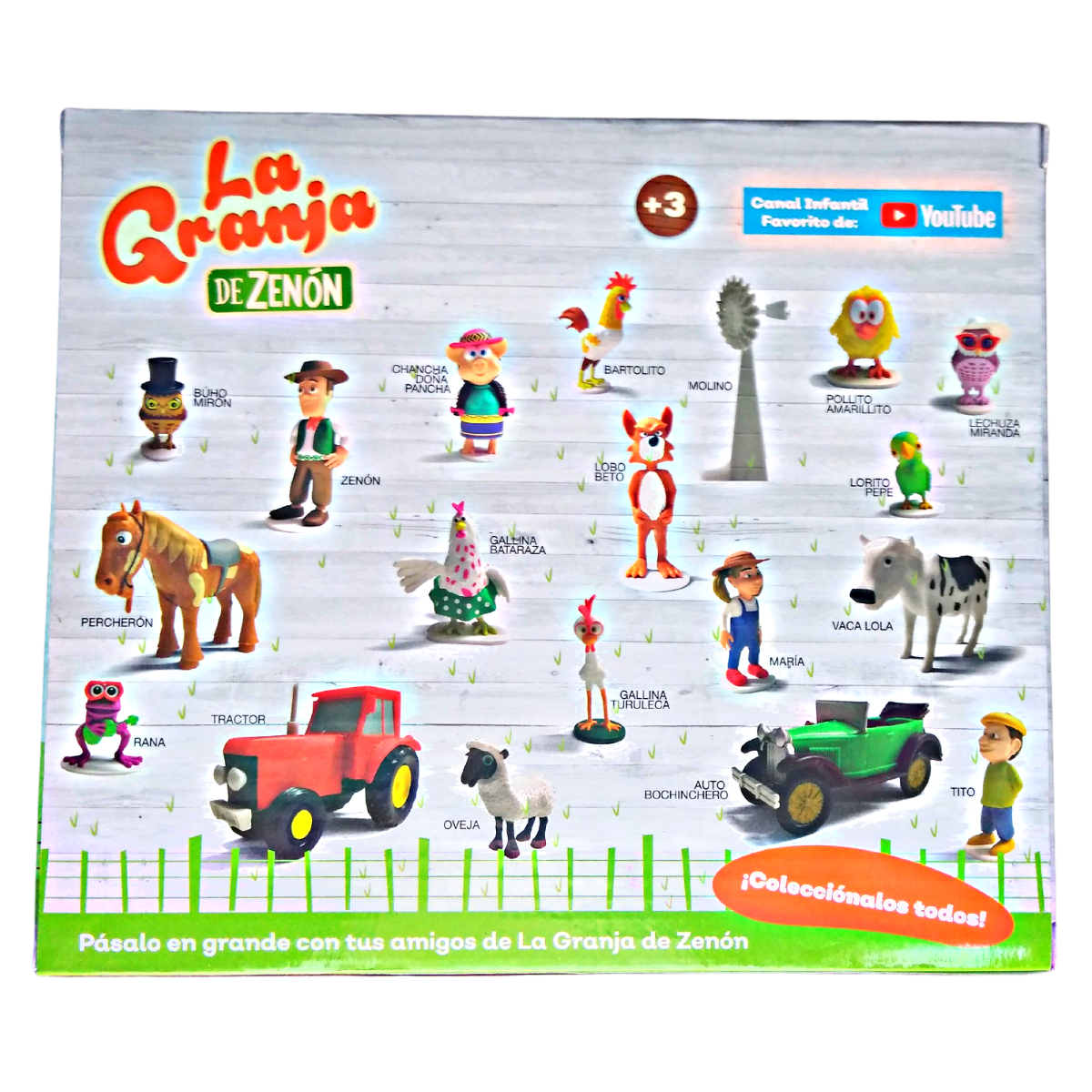4 Figuras Coleccionables Surtidas Caja La Granja De Zenón A