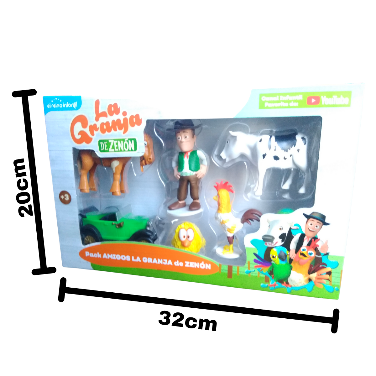 7 Figuras Coleccionables Surtidas Caja De La Granja De Zenón
