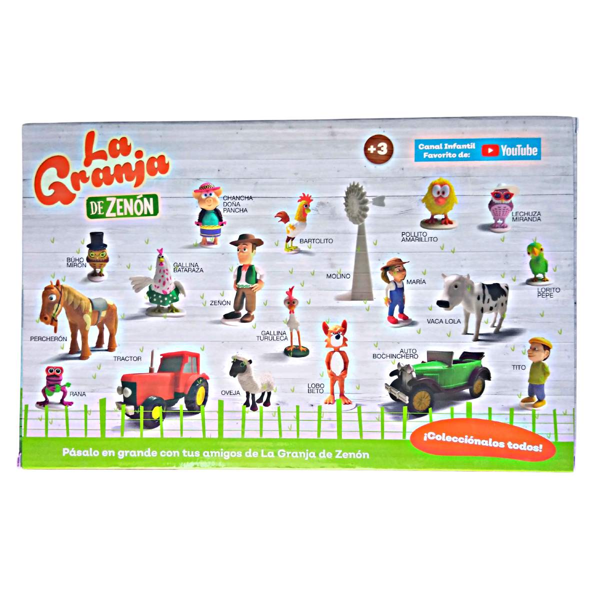 7 Figuras Coleccionables Surtidas Caja De La Granja De Zenón