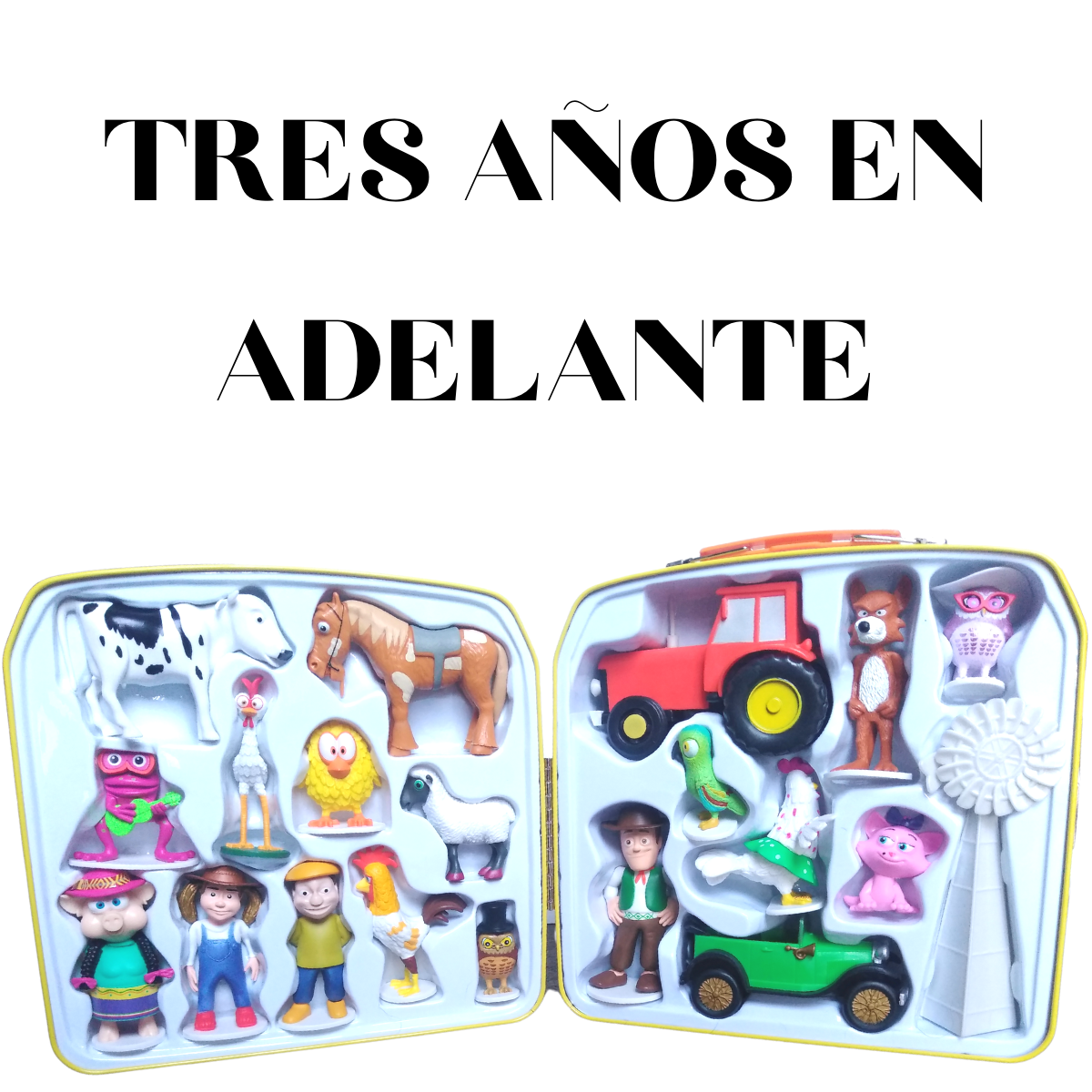 o 20 Figuras Coleccionables Maleta De Metal La Granja De Zenón