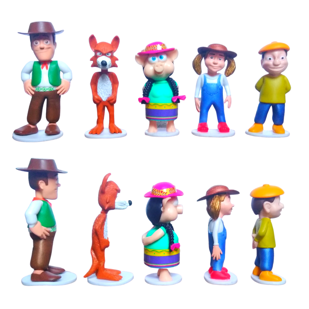 o 20 Figuras Coleccionables Maleta De Metal La Granja De Zenón