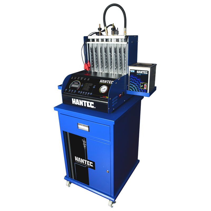 Combo Laboratorio de Limpieza de 8 inyectores automático con Adaptadores, Tina de Ultrasonido y Mesa de Trabajo 