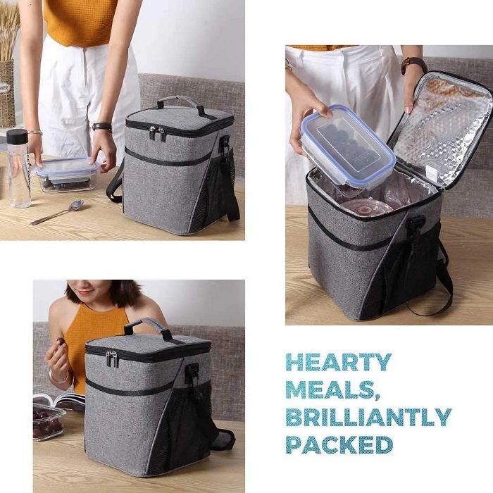 Bolsa Del Almuerzo Lonchera Gran Capacidad 9l