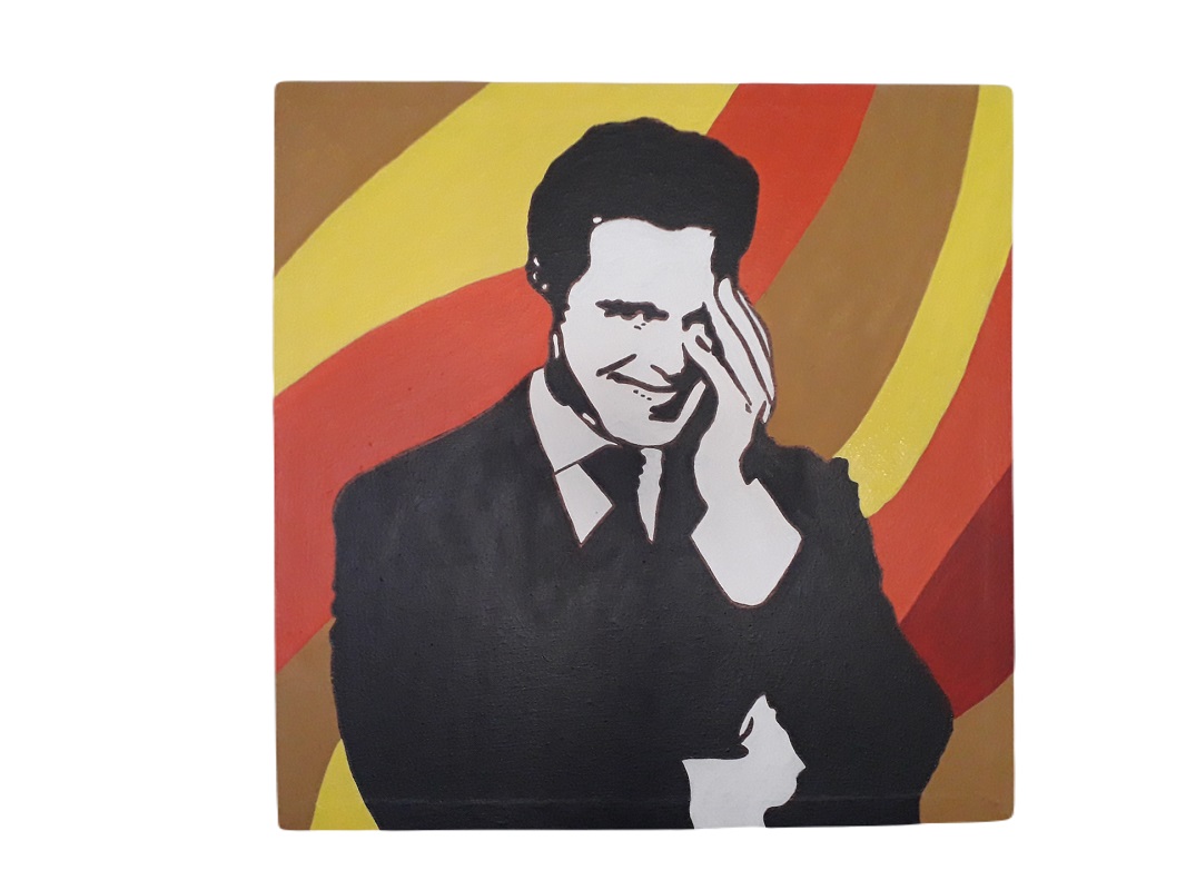 Cuadro decorativo pintado a mano Galería Oneris LUIS MIGUEL 90x90