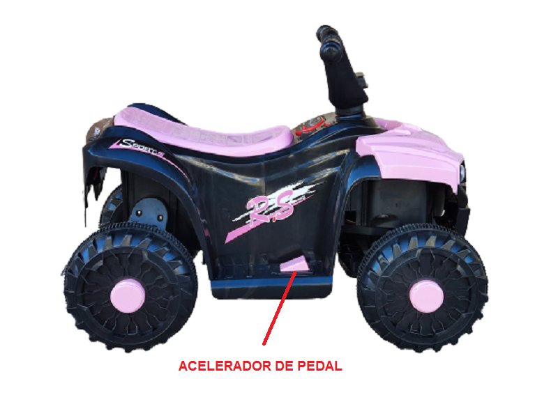Cuatrimoto electrica ATV para niño/a con luces delanteras, sonidos  bateria de 6v 7ah la mas duradera