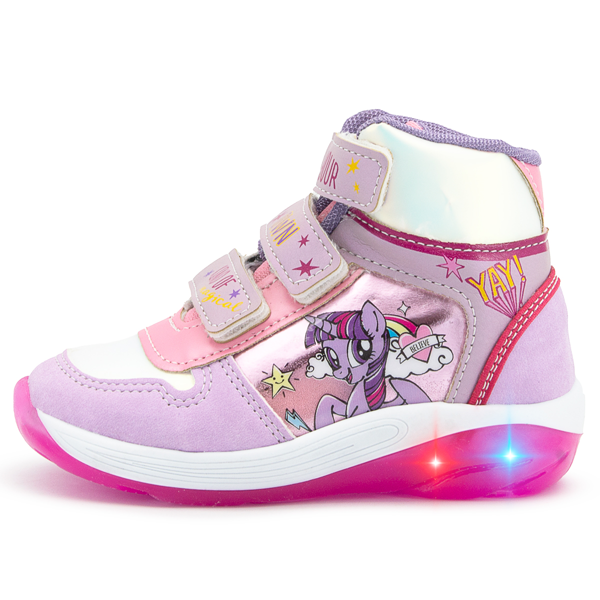 Tenis Bota Luces My Little Pony Blanco Fiusha 13-16