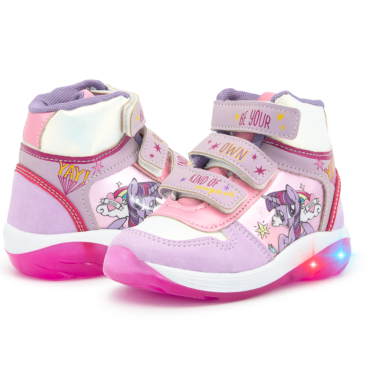 Tenis Bota Luces My Little Pony Blanco Fiusha 13-16