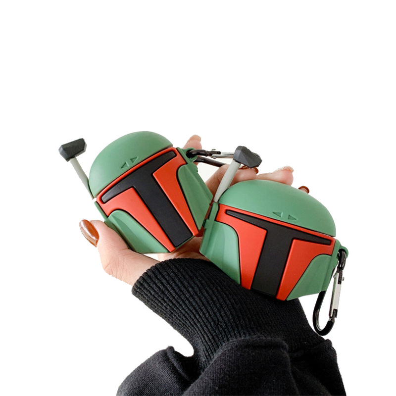 Funda Para AirPod 1 , 2 y AirPod Pro Case Protector de Airpods Diseño Star Wars Boba Fett