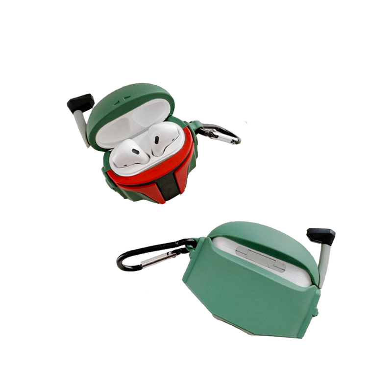 Funda Para AirPod 1 , 2 y AirPod Pro Case Protector de Airpods Diseño Star Wars Boba Fett