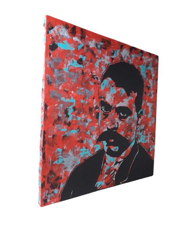 Cuadro decorativo pintado a mano Galería Oneris EMILIANO ZAPATA 90x90
