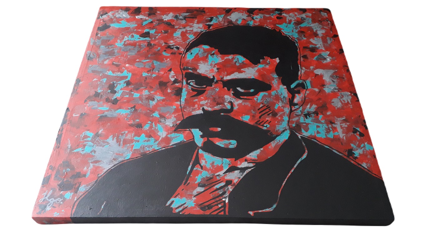 Cuadro decorativo pintado a mano Galería Oneris EMILIANO ZAPATA 90x90
