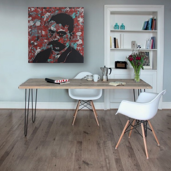 Cuadro decorativo pintado a mano Galería Oneris EMILIANO ZAPATA 90x90