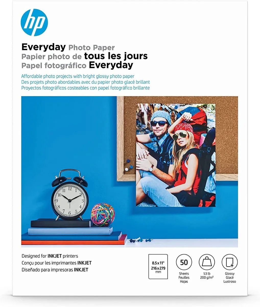 Papel Fotográfico Hp 50 Hjas 8.5x11(carta) 200g/m Q8723a