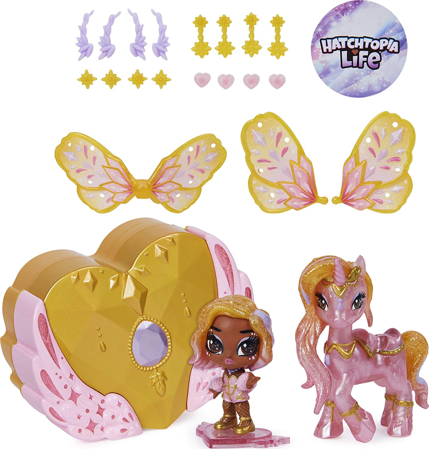 Hatchimals Pixies Wilder Wings - Muñeca Duende Con Alas De Tela Y 2 Accesorios, Estilos Variados