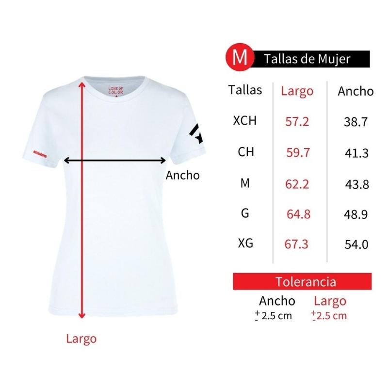 Line of color playera MUJER Primavera SP6M