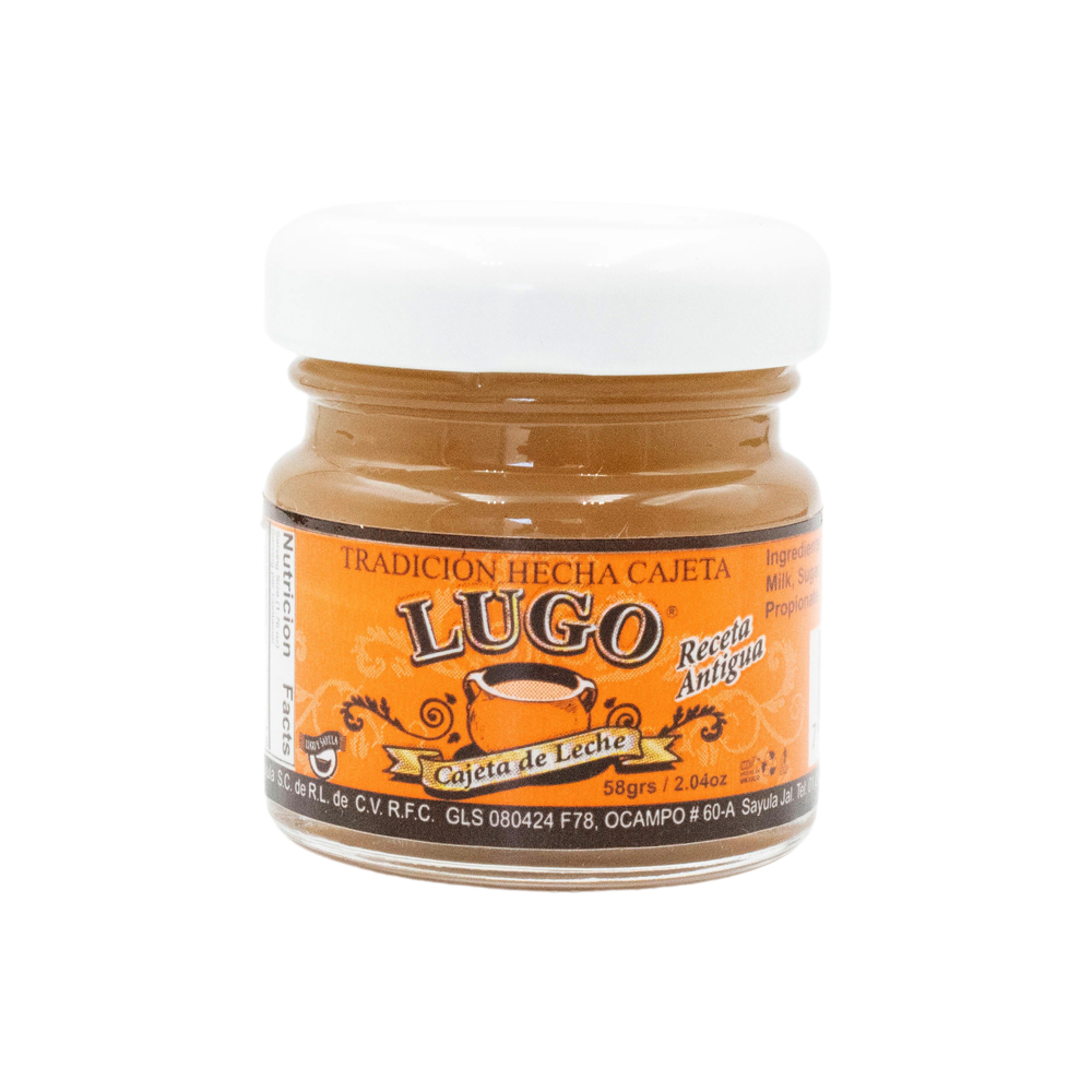 Cajeta Lugo Frasco Mini 60gr Artesanal 100% Leche De Vaca