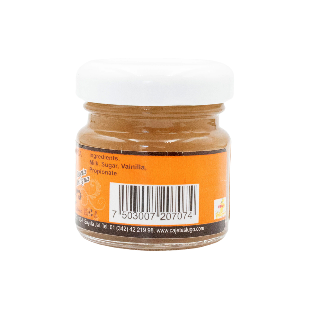 Cajeta Lugo Frasco Mini 60gr Artesanal 100% Leche De Vaca
