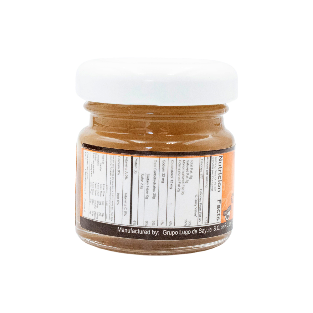 Cajeta Lugo Frasco Mini 60gr Artesanal 100% Leche De Vaca