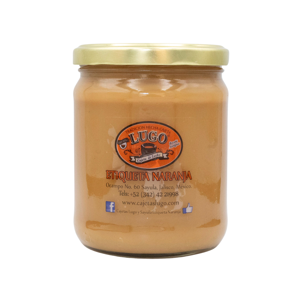 Cajeta Lugo Frasco Mediano 640g Artesanal 100% Leche De Vaca
