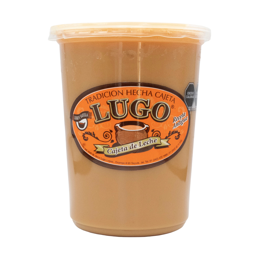 Cajeta Lugo Bote 1lt 1300gr Artesanal 100% Leche De Vaca