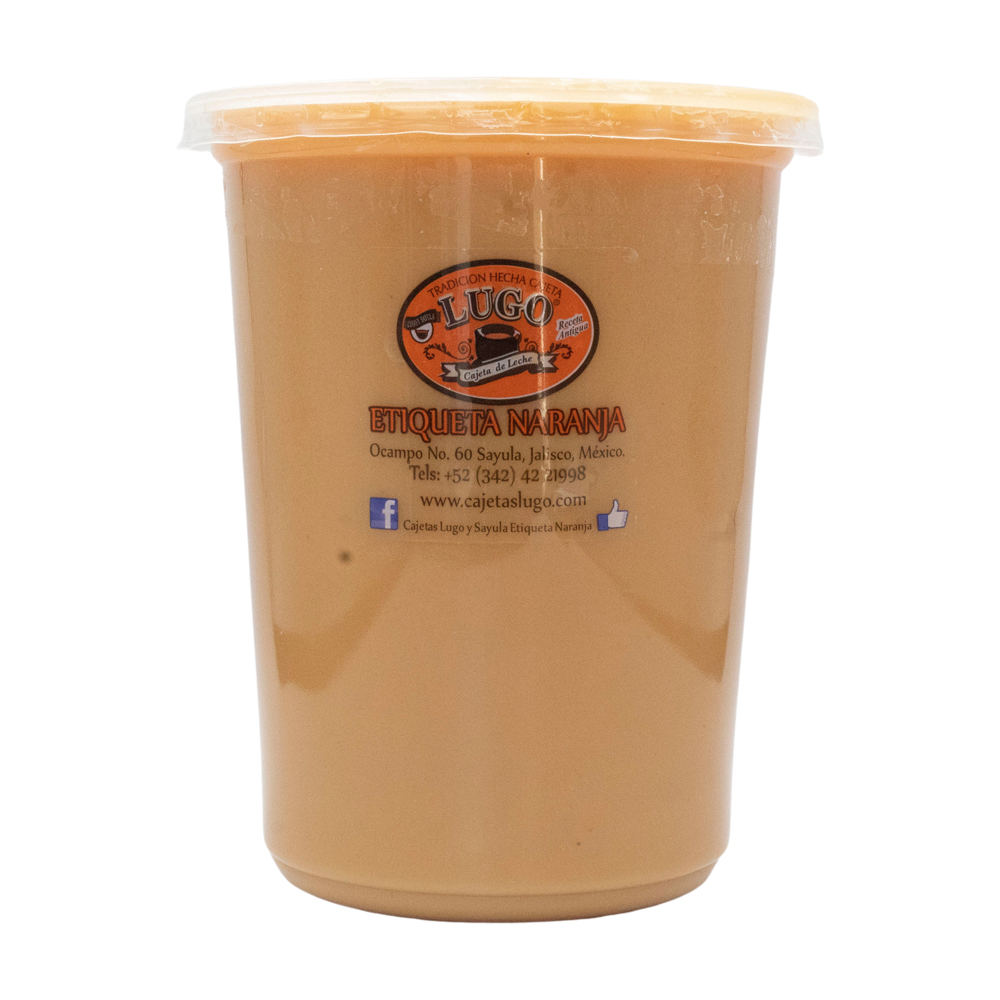 Cajeta Lugo Bote 1lt 1300gr Artesanal 100% Leche De Vaca