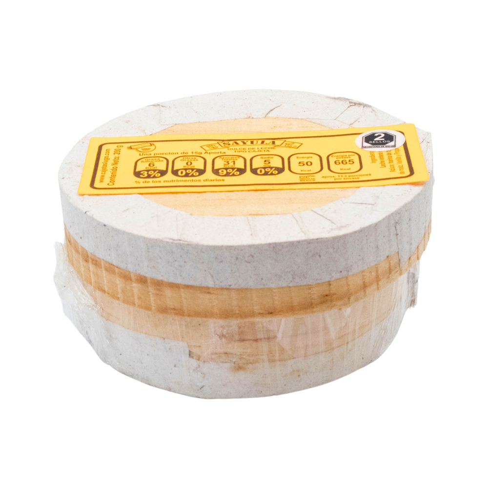 Cajeta Sayula Lugo Redonda Madera Chica 120g 100% Leche Vaca