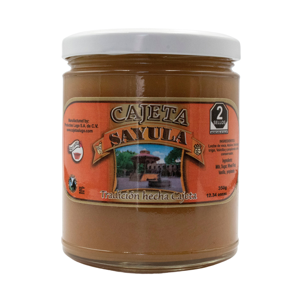 Cajeta Sayula Lugo Frasco Chico 350g 100% Leche De Vaca