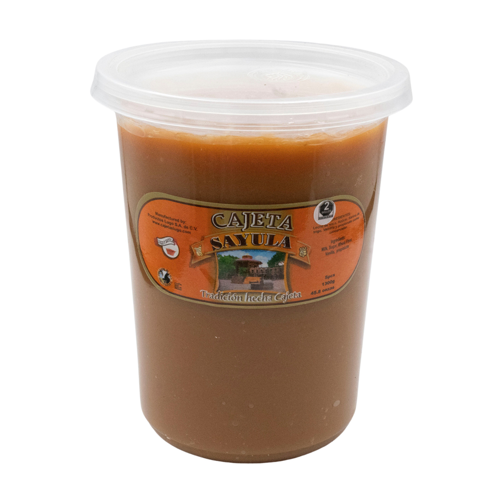 Cajeta Sayula Lugo Bote 1lt 1300gr Artesanal 100% Leche Vaca