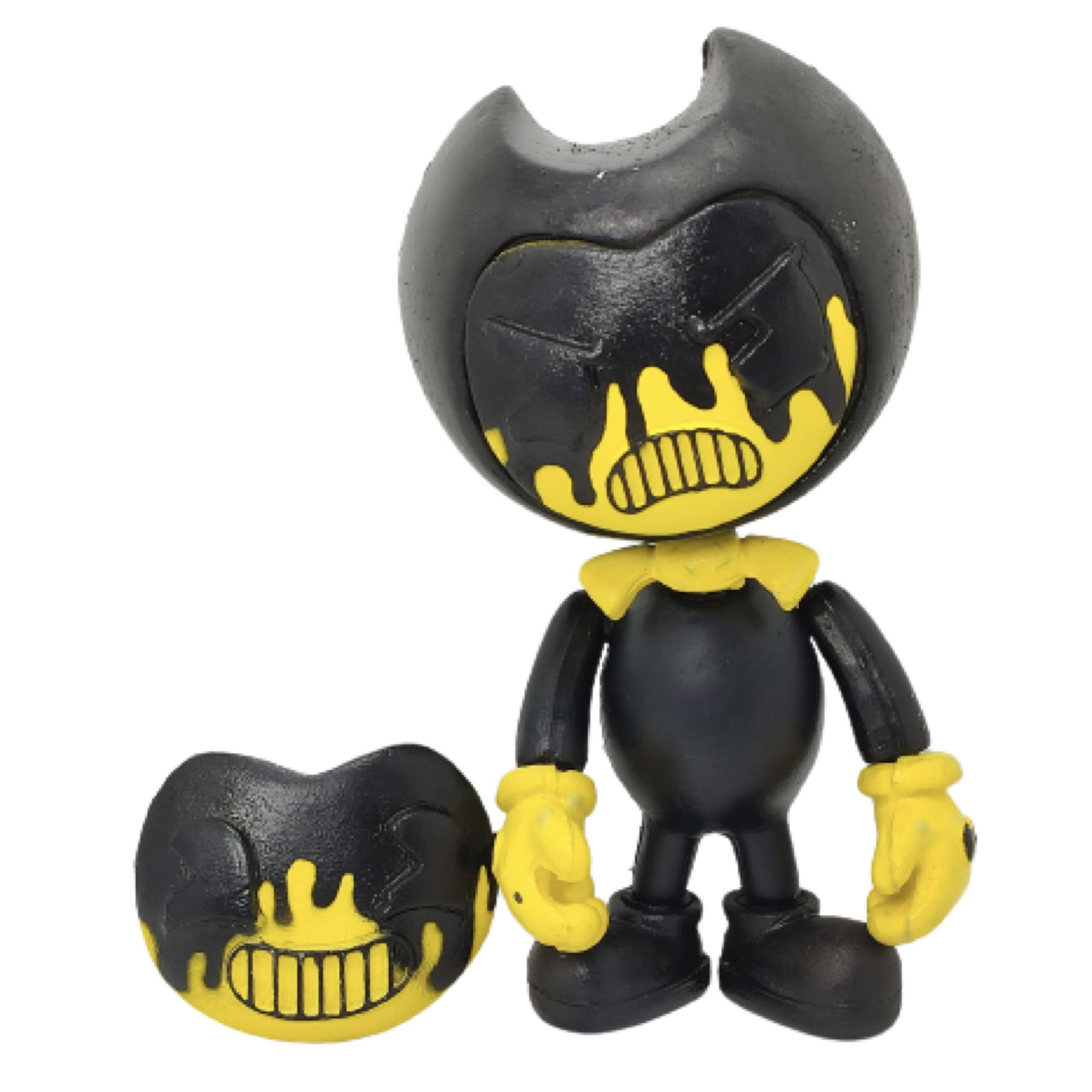 Figura Bendy and the Ink Machine Demonio Tinta Derramada 2 Caras Yellow Fluorescente Brilla