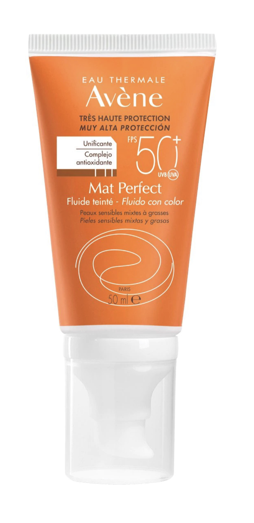 Protector Solar Avène Con Color Mat Perfect Fps50 X 50 ml