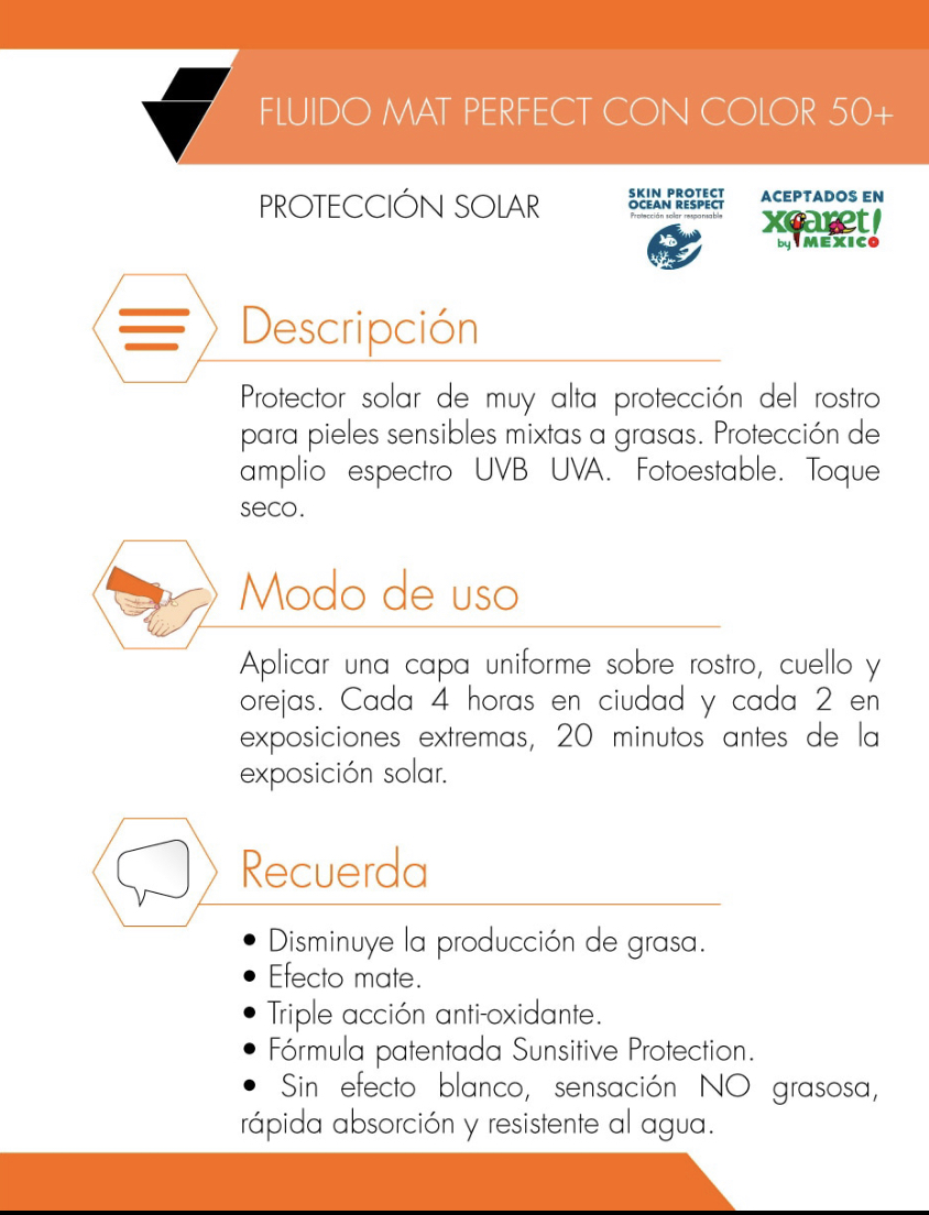 Protector Solar Avène Con Color Mat Perfect Fps50 X 50 ml