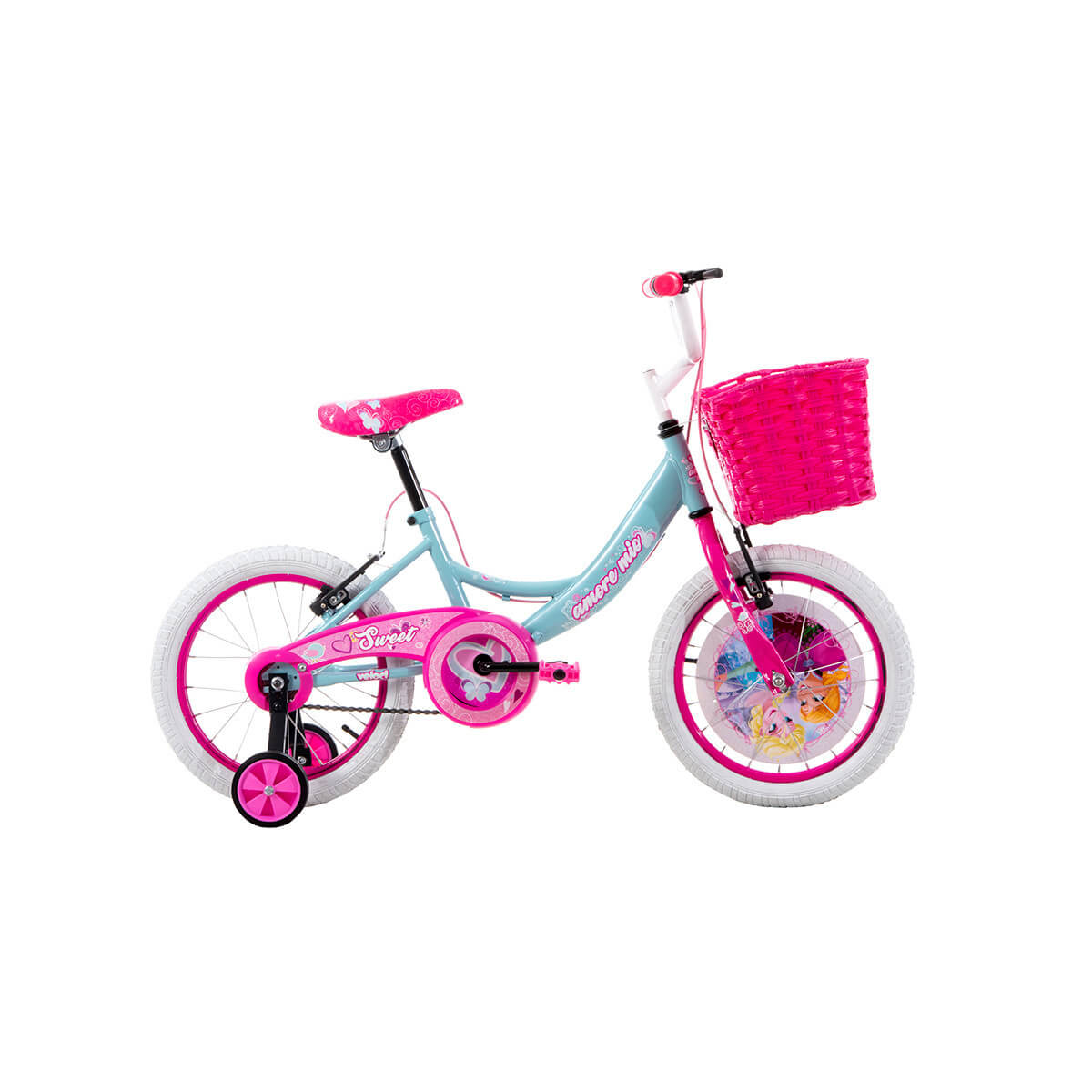 Bicicleta Veloci Amore Mio Rodada 16 Azul Infantil