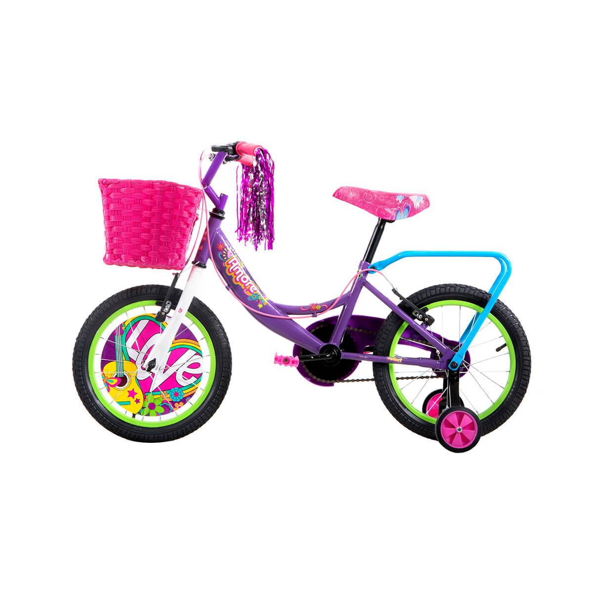 Bicicleta Veloci Amore Mio Rodada 16 Morado Infantil