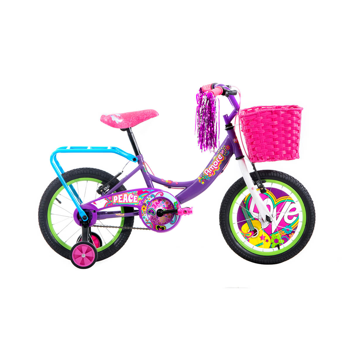 Bicicleta Veloci Amore Mio Rodada 16 Morado Infantil