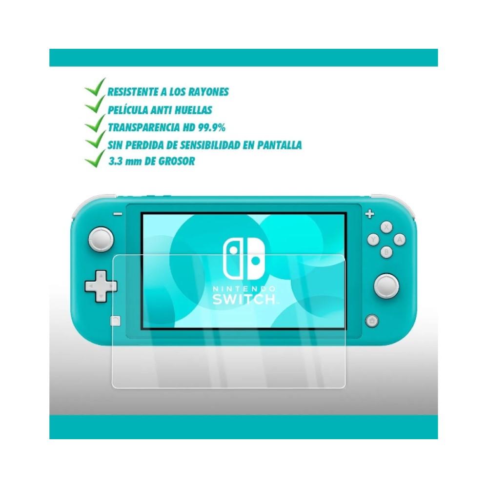 Mica Protectora Nintendo Switch Lite Vidrio Templado Genérica Transparente