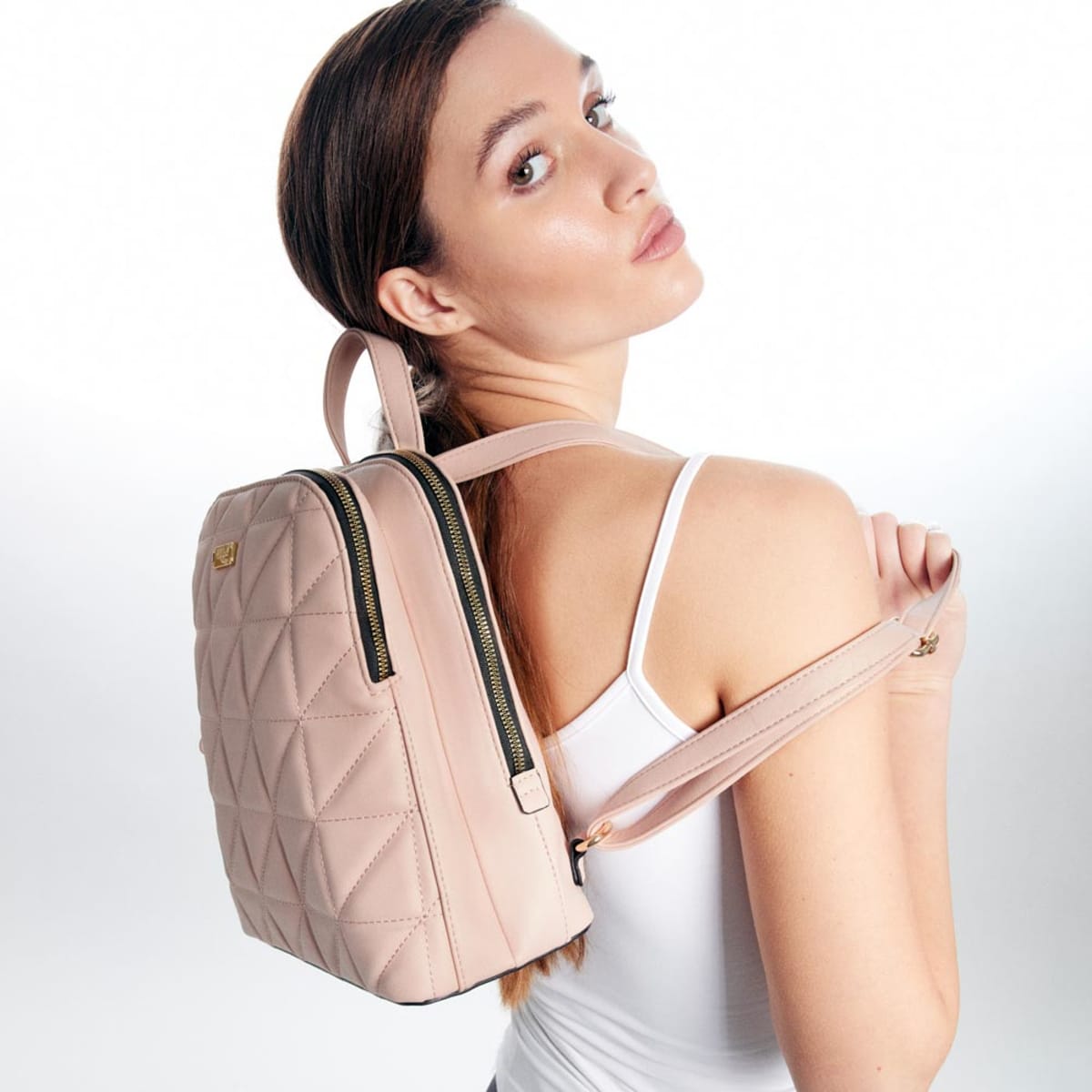 Mochila / Backpack para mujer, marca Holly Land, color rosa, mod. 996187