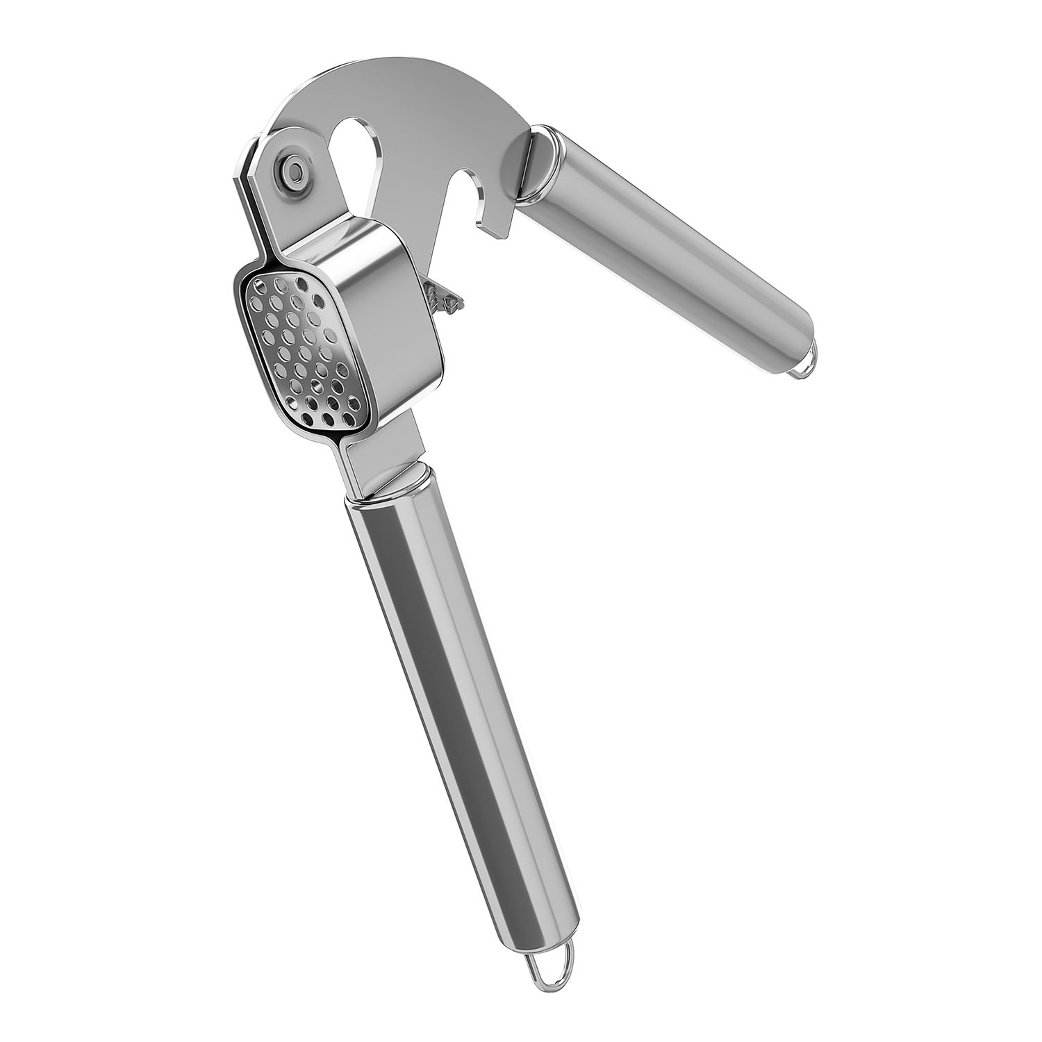 Bazzeff Exprimidor de Ajos de Acero Inoxidable. Prensa de Ajos. Aplasta Ajos. Triturador de Ajo o Jengibre para Alimentos. Garlic Press