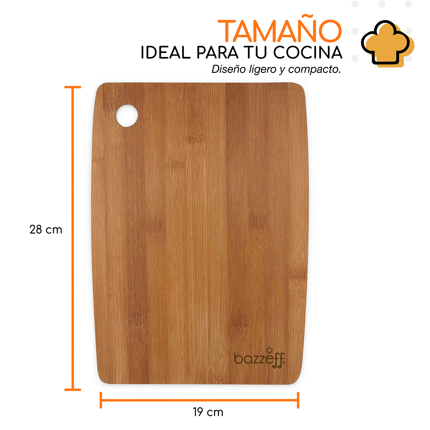 Bazzeff Set de 2 Tablas para Cortar Alimentos. Tabla para Picar Verduras, Proteinas y más. Cutting Boards