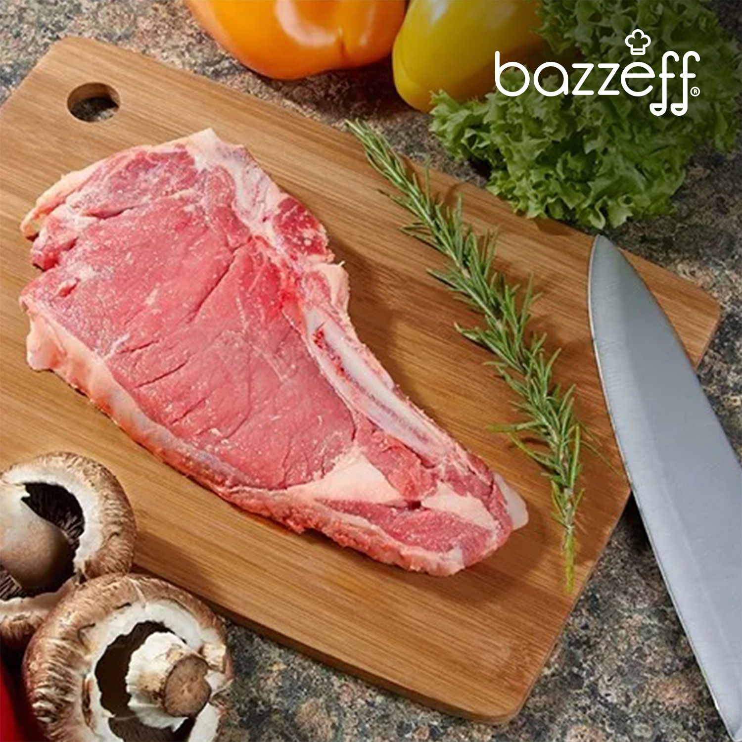 Bazzeff Set de 2 Tablas para Cortar Alimentos. Tabla para Picar Verduras, Proteinas y más. Cutting Boards