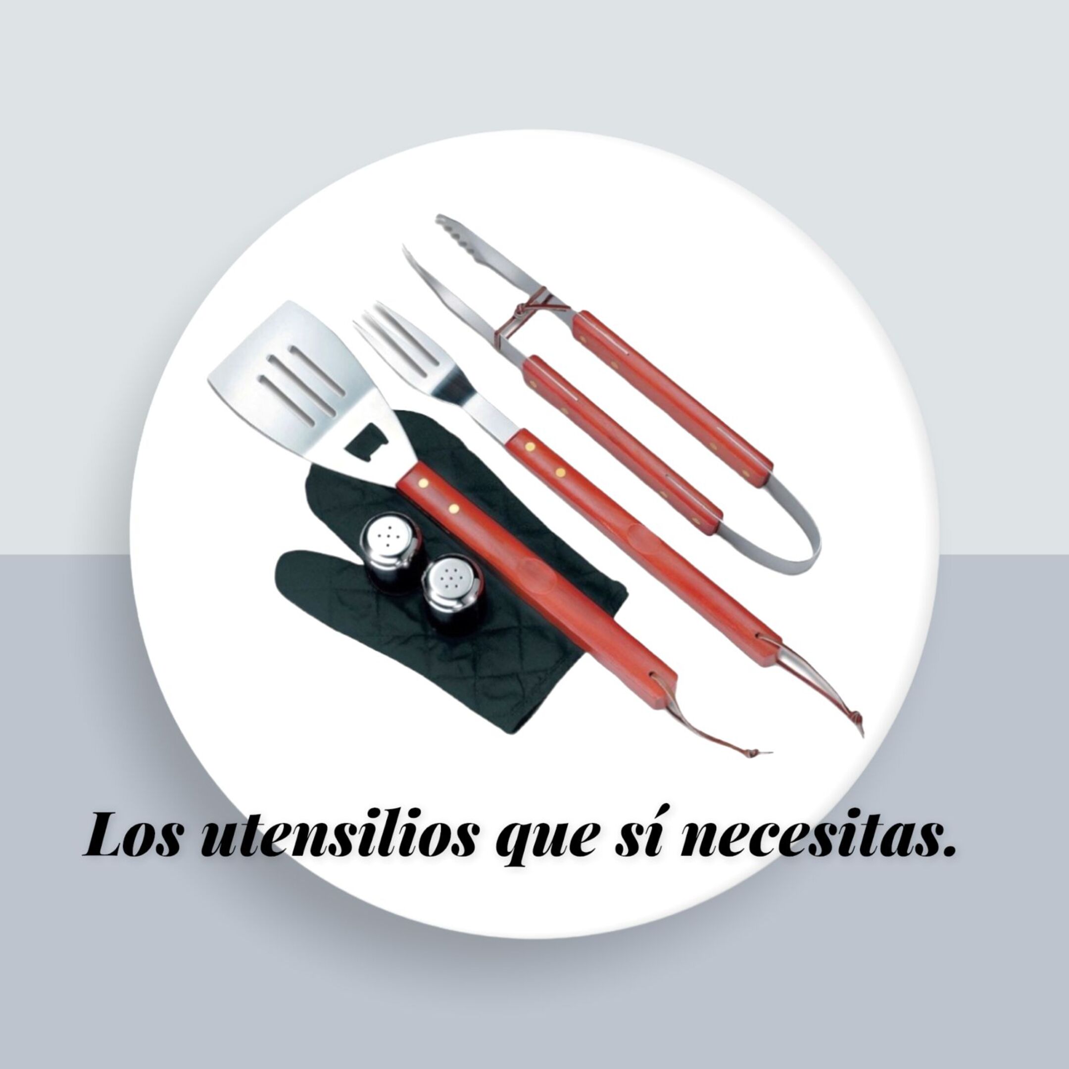 Mandil Parrillero, Set De Bbq Barbacoa Con 7 Accesorios Set Utensilios Para Carne Asada Parrilla Parrillero Asar Bbq